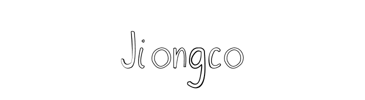 Jiongco  Descarca Fonturi Gratis