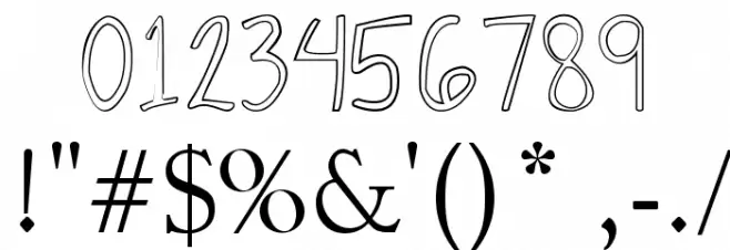 Jiongco Font OTHER CHARS