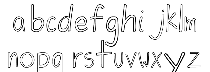 Jiongco Font LOWERCASE