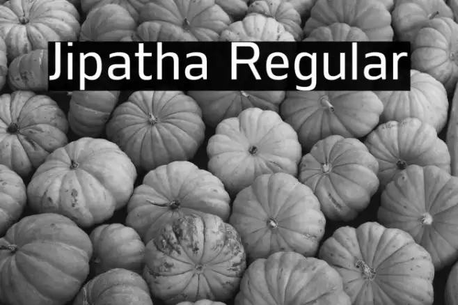 Jipatha Regular Font examples