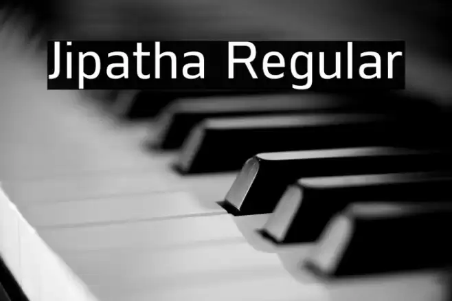 Jipatha Regular Font examples