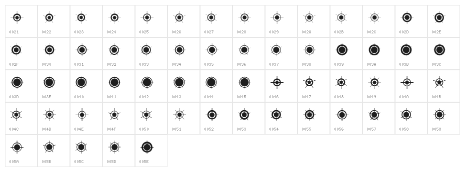 Jiraijirai Character Map
