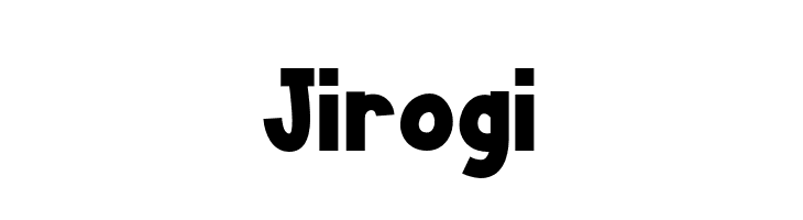 Jirogi 字体