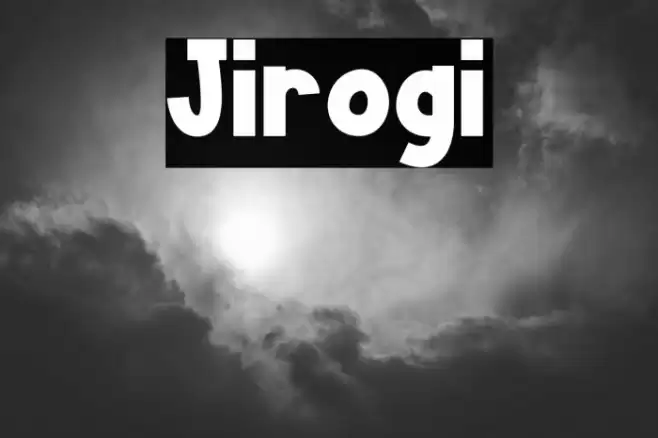 Jirogi フォント examples