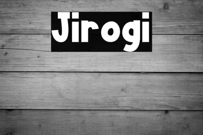 Jirogi フォント examples