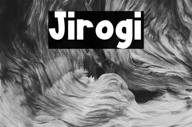 Jirogi フォント examples