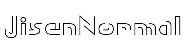Jisen Normal  font caratteri gratis