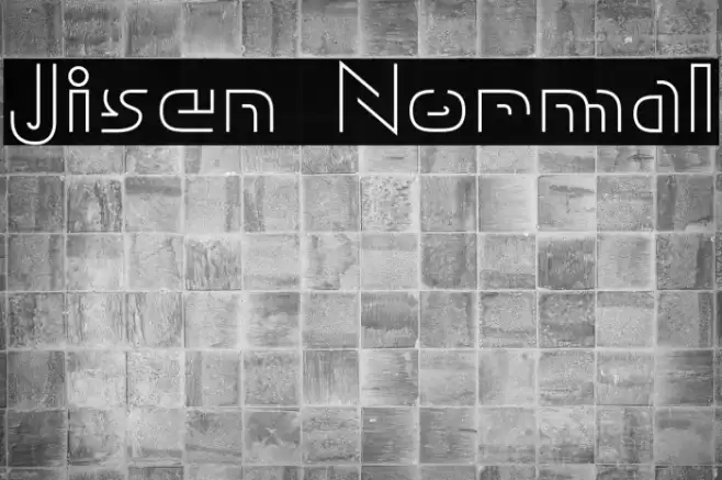 Jisen Normal Font examples