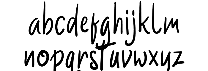 Jisman Font LOWERCASE