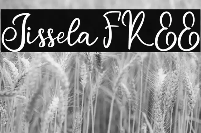 Jissela FREE Font examples
