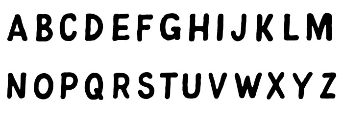 Jitter Bug Font LOWERCASE