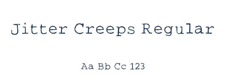 Jitter Creeps Regular Font Preview