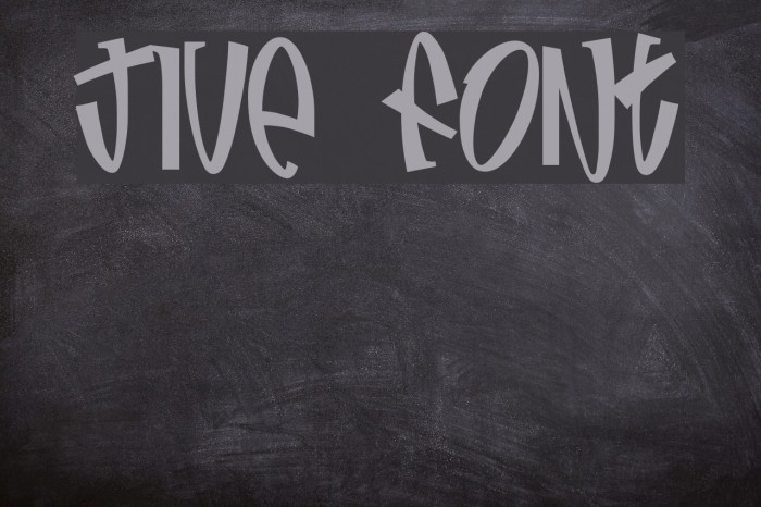 Jive Font examples