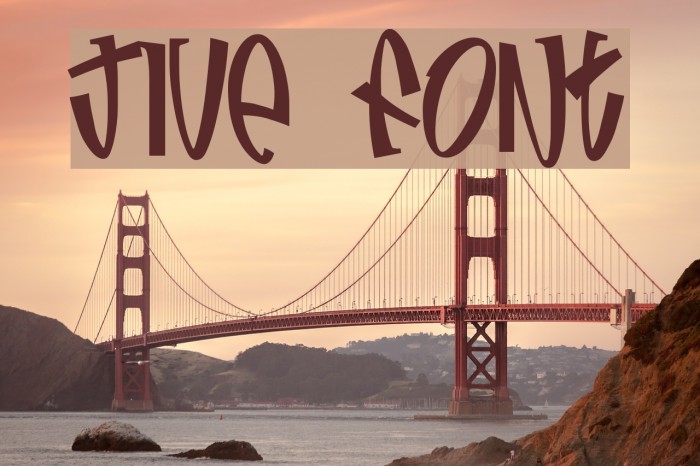 Jive Font examples
