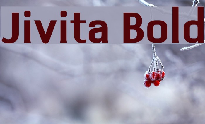Jivita Bold Font examples