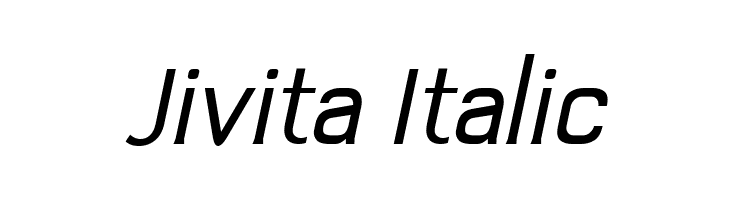 Jivita Italic Font