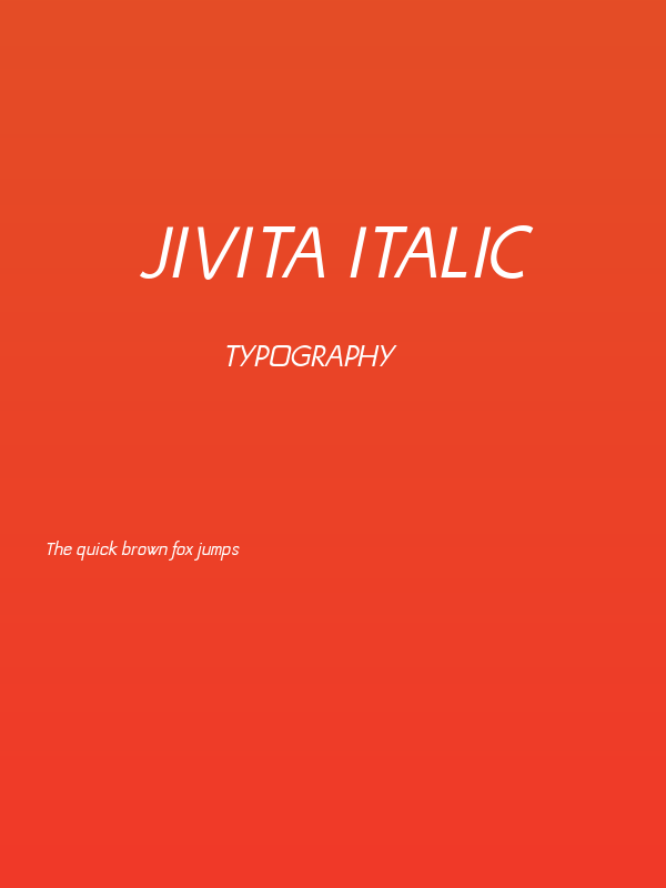Jivita Italic Poster