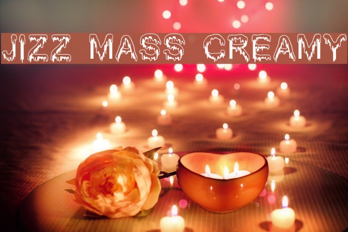 Jizz Mass creamy Font examples