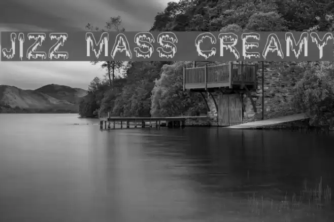 Jizz Mass creamy Font examples