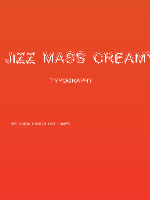 Jizz Mass creamy Poster
