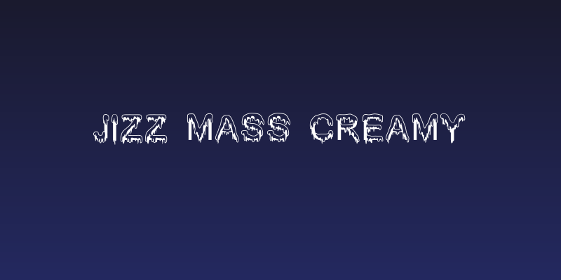 Jizz Mass creamy Social Header