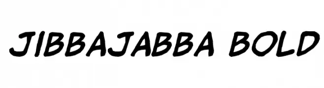 jibbajabba Bold  Frei Schriftart Herunterladen