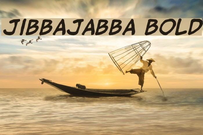 jibbajabba Bold Font examples