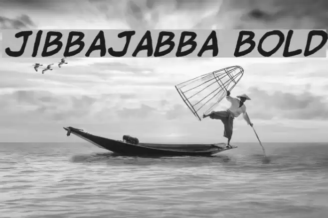 jibbajabba Bold Шрифта examples