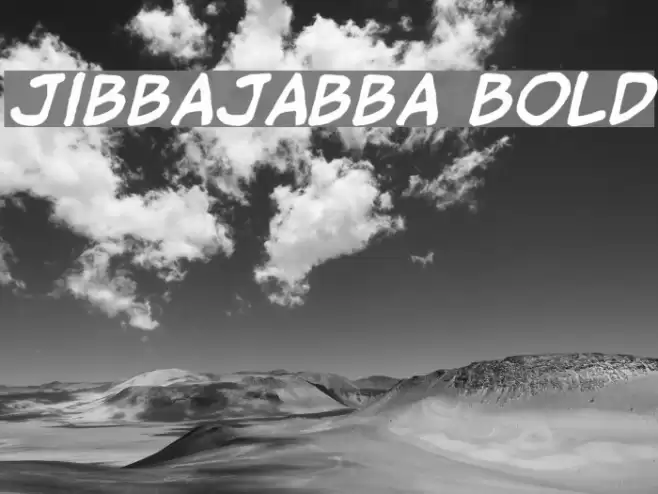jibbajabba Bold Шрифта examples