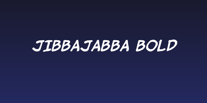 jibbajabba Bold Social Header