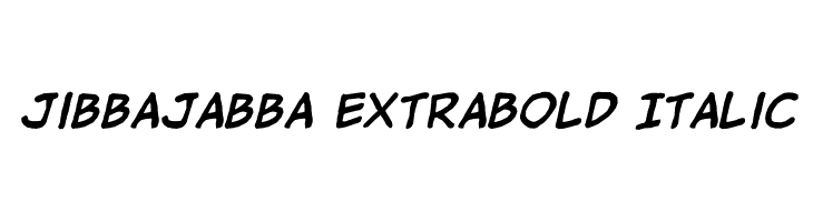 jibbajabba ExtraBold Italic  Descarca Fonturi Gratis