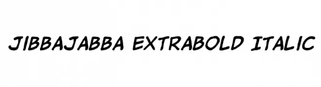 jibbajabba ExtraBold Italic  les polices de caractères gratuit tlcharger