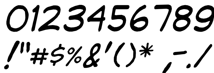 jibbajabba Italic Font OTHER CHARS