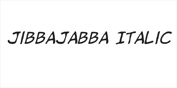 jibbajabba Italic Logo