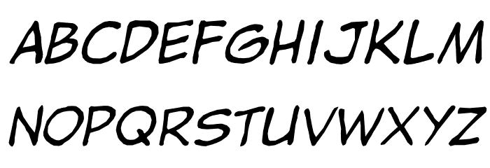 jibbajabba Italic Font LOWERCASE