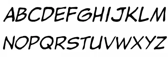 jibbajabba Italic 字体 小写