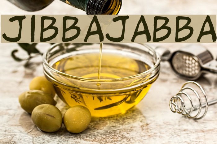 jibbajabba Font examples