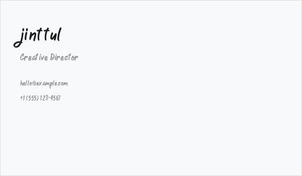 jinttul Business Card