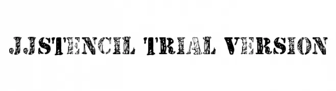 JJStencil Trial Version  免费字体下载