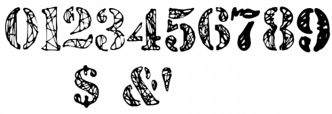 JJStencil Trial Version Font OTHER CHARS