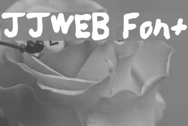 JJWEB Font examples