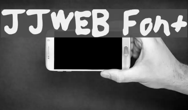 JJWEB Font examples