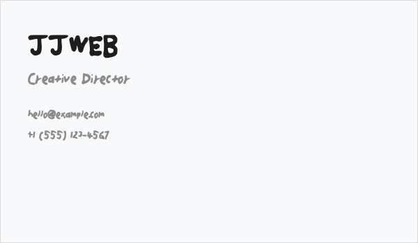JJWEB Business Card