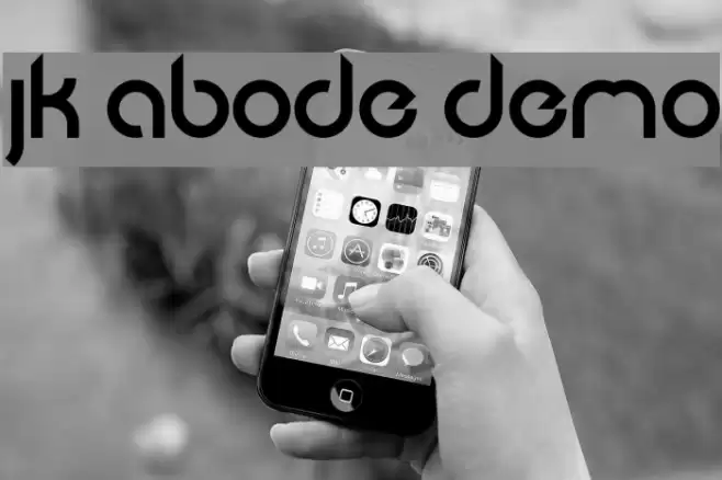 JK Abode Demo Font examples