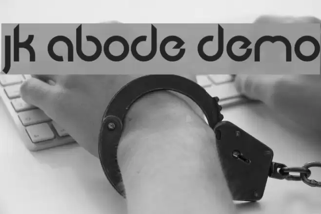JK Abode Demo Font examples