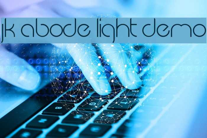 JK Abode Light Demo Font examples