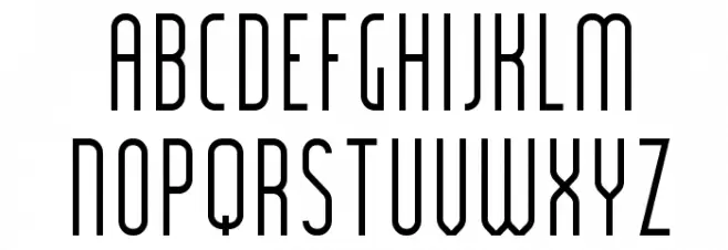 JKPolarDemo Шрифта ВЕРХНИЙ