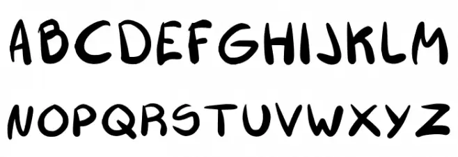 Jks Handwriting Regular خط أحرف كبيرة