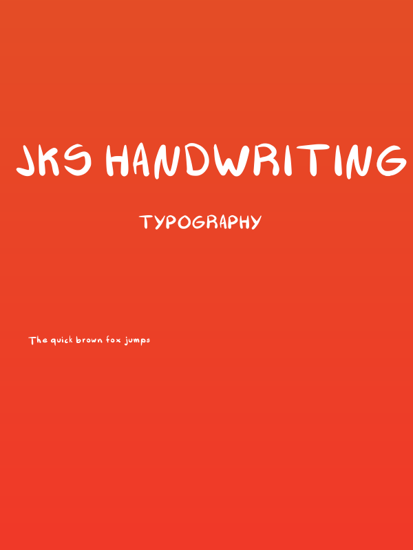 Jks Handwriting Regular Font | Free Download (TTF/OTF) | FFonts.net