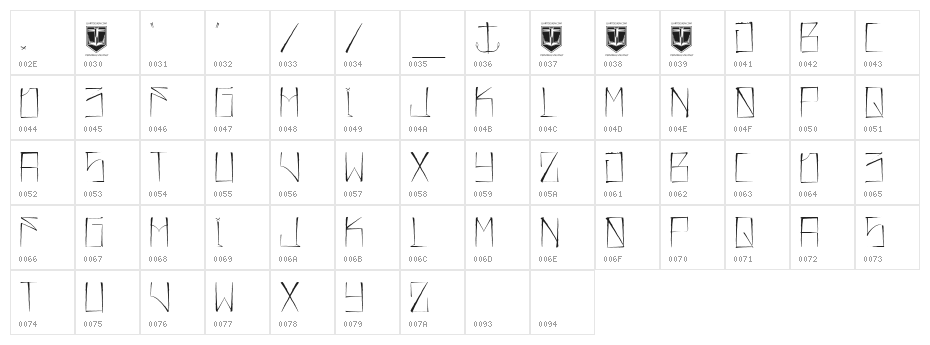 JL357_SET SAIL Character Map